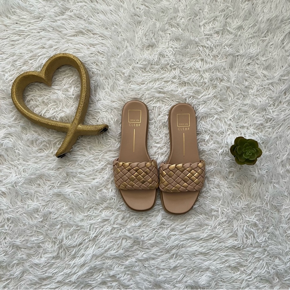 Dolce Vita Tan Woven Sandals